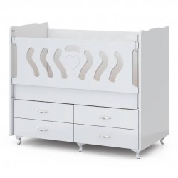 Dört Çekmeceli Asansörlü beşik