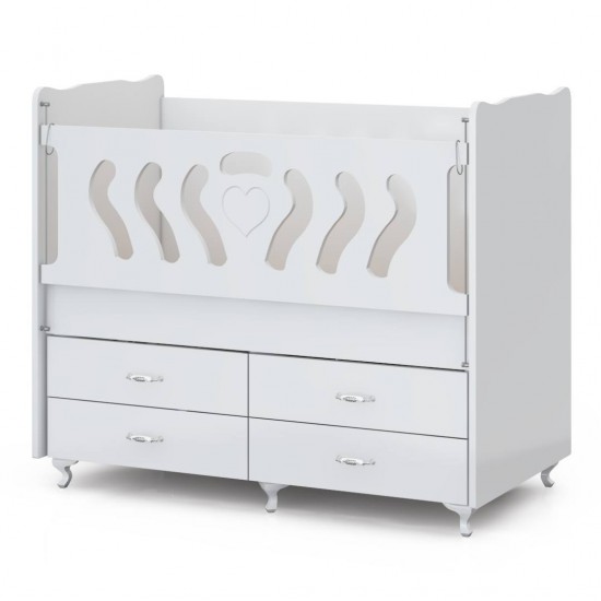 Dört Çekmeceli Asansörlü beşik