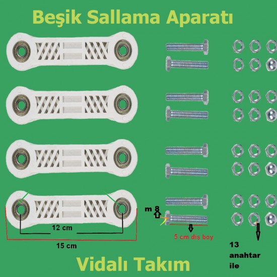Beşik Sallama Kolu Vidalı Takım
